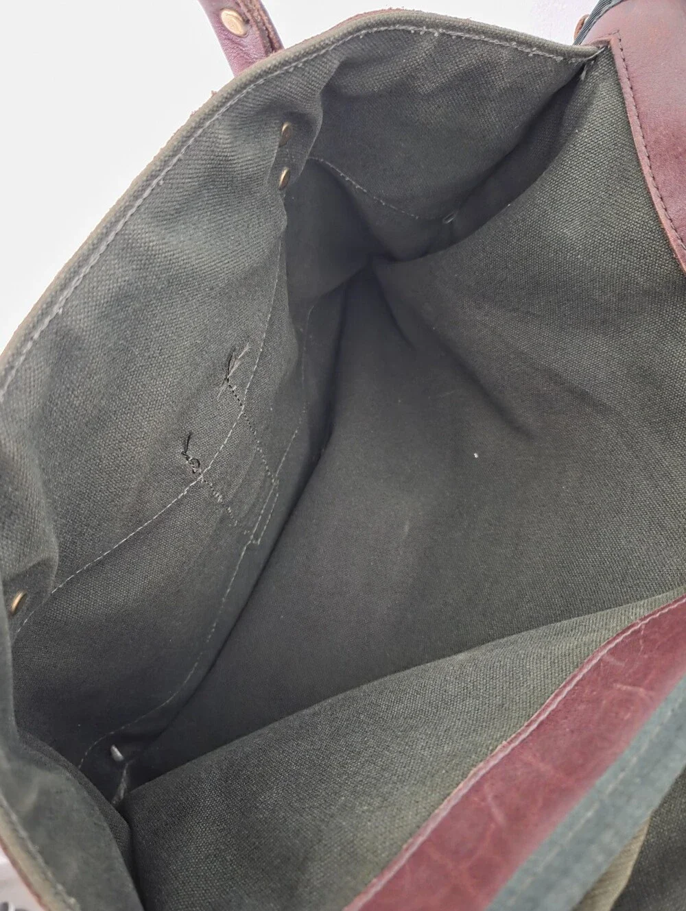 Vintage Orvis Battenkill Canvas Leather Tote Messenger Bag Green Heritage Preppy